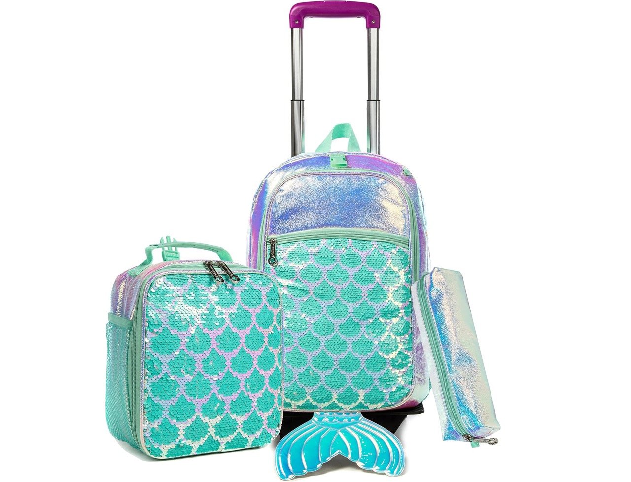 Mochila Cola De Sirena Con Escamas